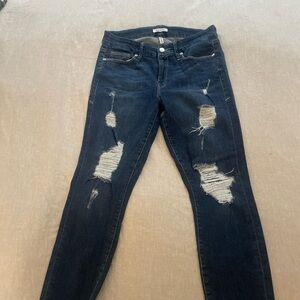 Good American Good Leg Distressed Jeans